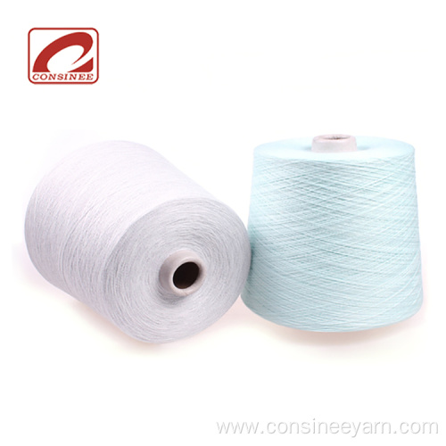 Consinee merino wool cotton blended semiworsted yarn